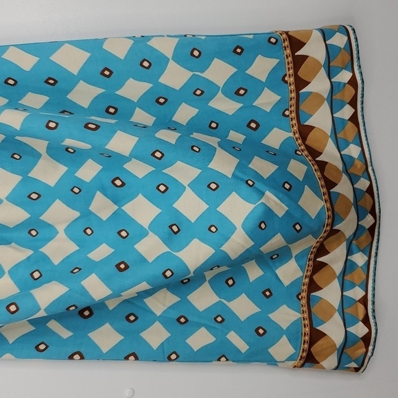 Diane Von Furstenberg Banner Silk Dress Crossed Halter Strap Printed Womens 6 - Picture 3 of 11